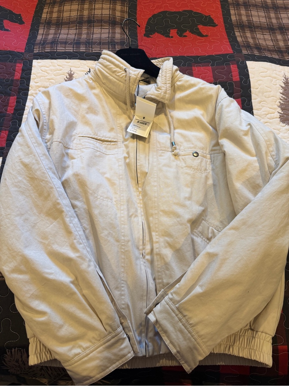 Isabel Marant Men's Cream Bomber Jacket
